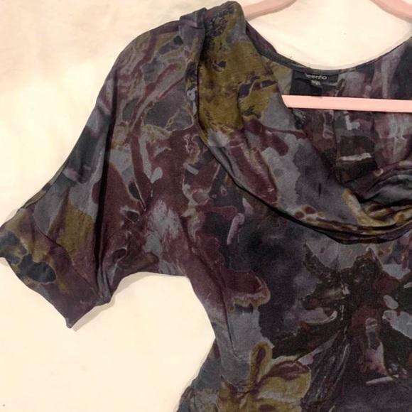 VINTAGE COWL NECK BLOUSE - Picture 3 of 3